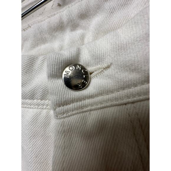 Moncler Men's Slim Fit Ivory White Jeans 5-Pocket Denim Sz36 - Picture 4 of 16